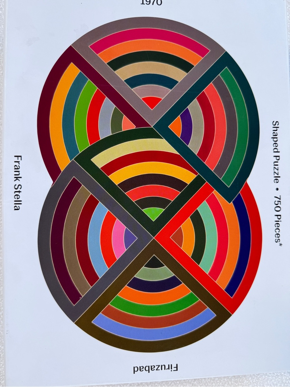 MoMA Frank Stella Inspired Concentric Circle Shaped Puzzle — Multicolor